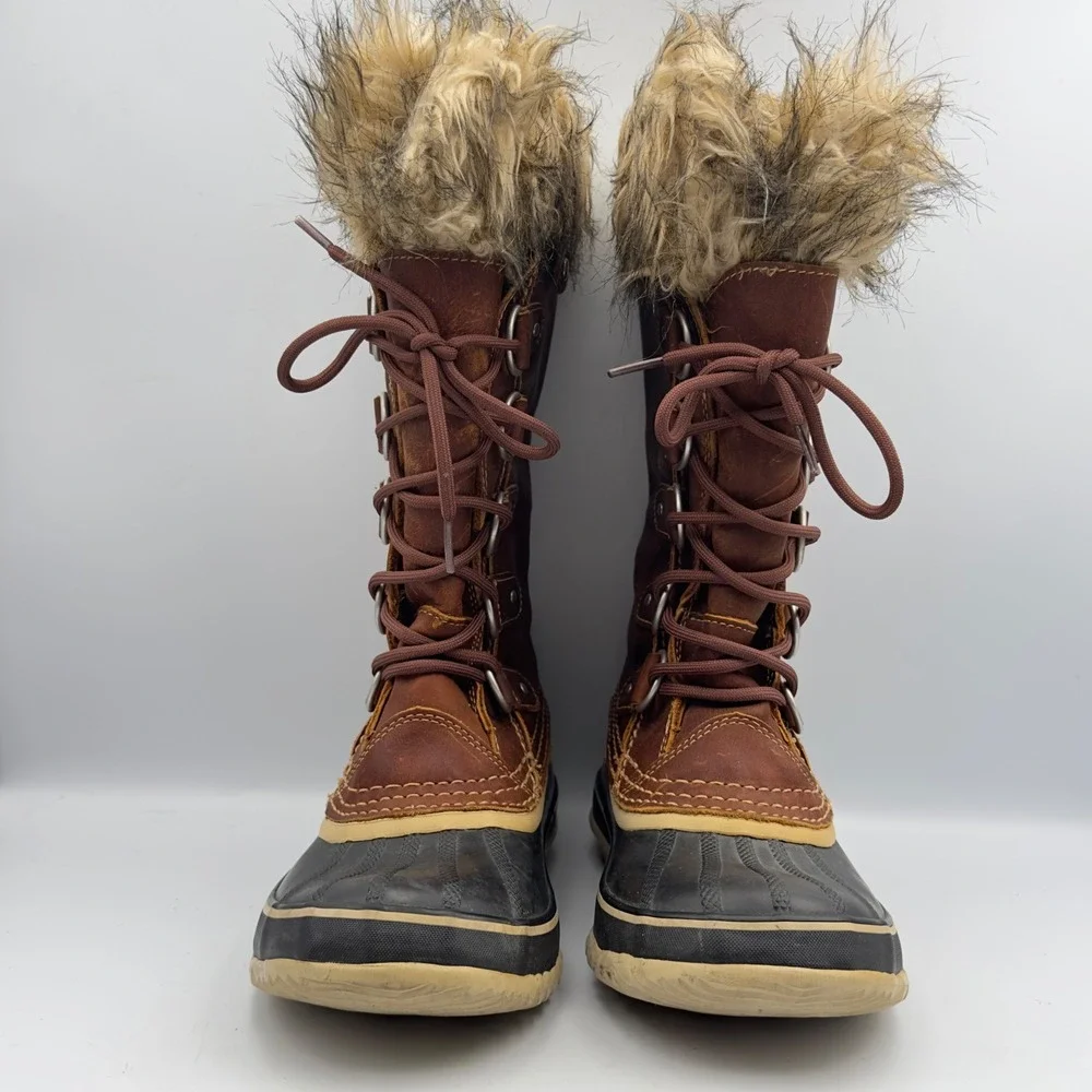 Sorel Womens Joan of Arctic Waterproof Winter Snow Boots Brown LL1804-206 Size 7
